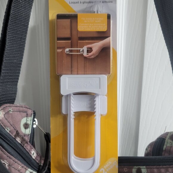 #160 Diaper Bag and One Safety Cabinet Slide Lock - Picture 3 of 4